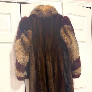 Mink Coat with Fox trimming
